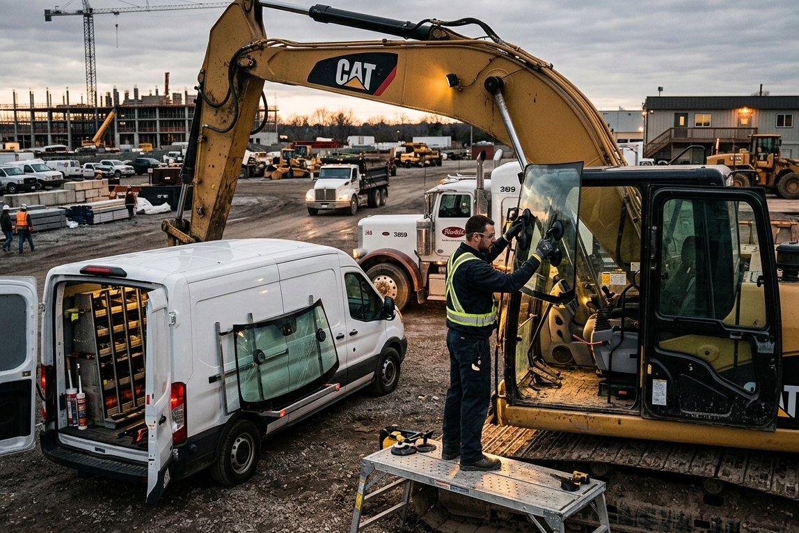 Heavy Equipment Window Replacement